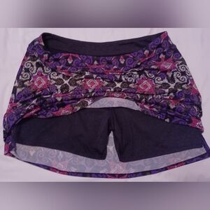 Tranquility by Colorado Clothing Purple Pink and Black Skort Sz XL